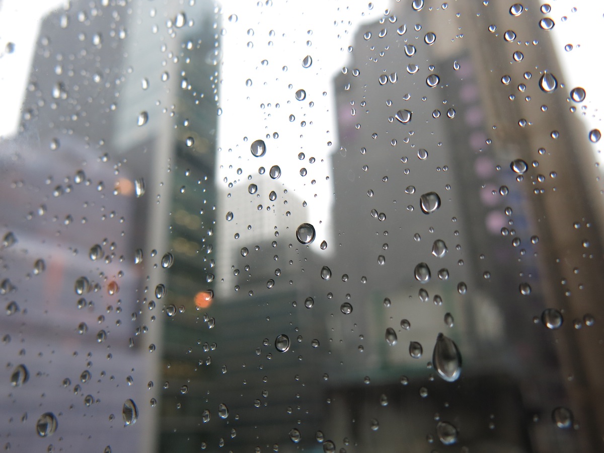 Rain in Hong Kong
