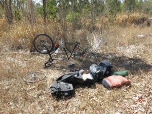 Flat tire Cycling Australia